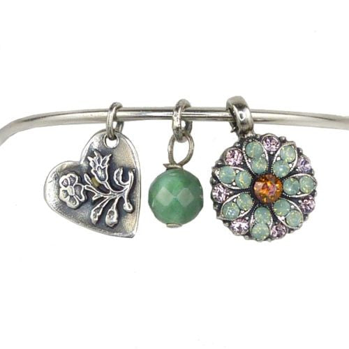 Mariana Guardian Angel Crystal Charm Bangle Bracelet 115 Pacific Opal Volcano - ILoveThatGift