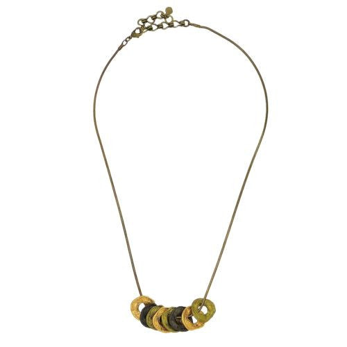 Curly Pod 16" Adjustable Tri Color Necklace by Michael Michaud - ILoveThatGift