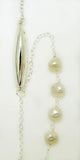 Simon Sebbag Sterling Silver White Pearl Long Bead Necklace - ILoveThatGift