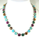 Mariana Handmade Swarovski Crystal 3252 Necklace 1007 Turquoise Zircon Topaz Fuschia - ILoveThatGift
