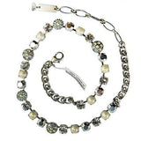 Mariana Handmade Swarovski Necklace 3044/1 1006 Silver Pearl Crystal AB - ILoveThatGift