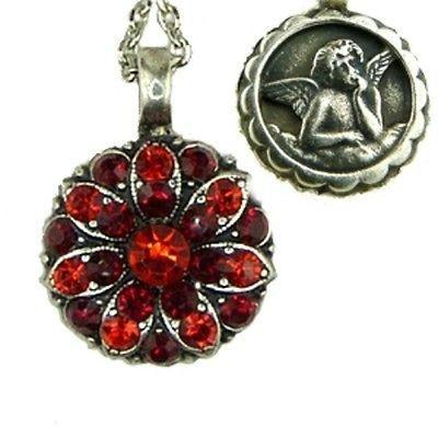 Mariana Guardian Angel Swarovski Crystal Pendant Necklace 227208 Siam Red - ILoveThatGift