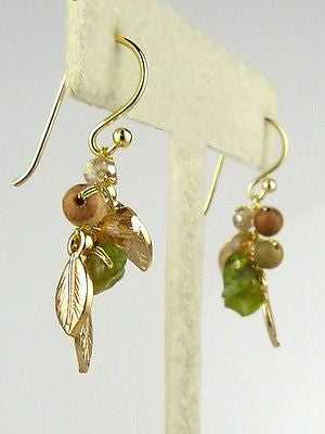 Ruthie Peridot Jasper Gemstone Earrings Elly Preston - ILoveThatGift