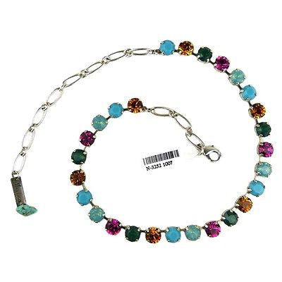 Mariana Handmade Swarovski Crystal 3252 Necklace 1007 Turquoise Zircon Topaz Fuschia - ILoveThatGift