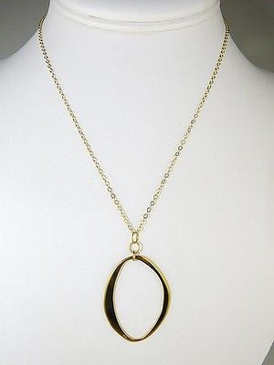 Abstract Oval Gold Fill Necklace by Athena Designs - ILoveThatGift