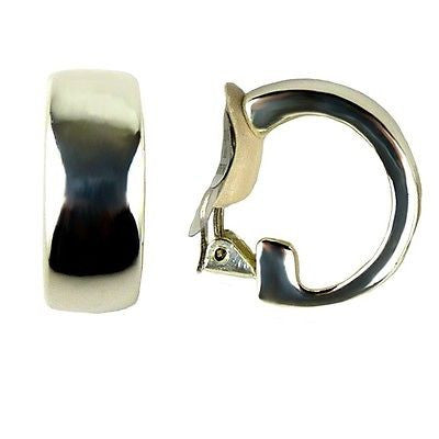 Simon Sebbag Sterling Silver Wide Hoop Clip Earrings E2251 - ILoveThatGift