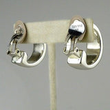 Simon Sebbag Sterling Silver Wide Hoop Clip Earrings E2251 - ILoveThatGift