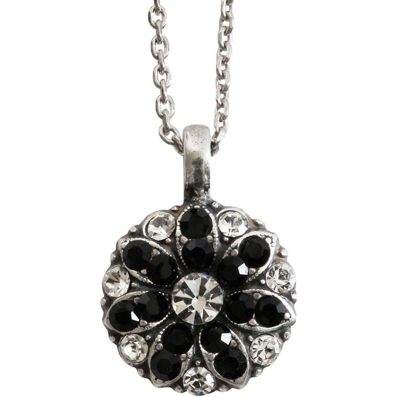 Mariana Guardian Angel Crystal Pendant Necklace 280-1 Clear Black - ILoveThatGift