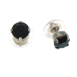 Mariana Handmade Swarovski Crystal Earrings 8mm Stud Post Jet Black 280 - ILoveThatGift