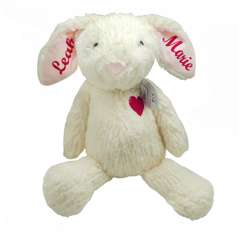 Personalized Stuffed Animal Birth Announcement Bunny Birth Stats Plush Baby Gift - ILoveThatGift