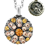 Mariana Guardian Angel Crystal Pendant Necklace 3192 Topaz Pink - ILoveThatGift