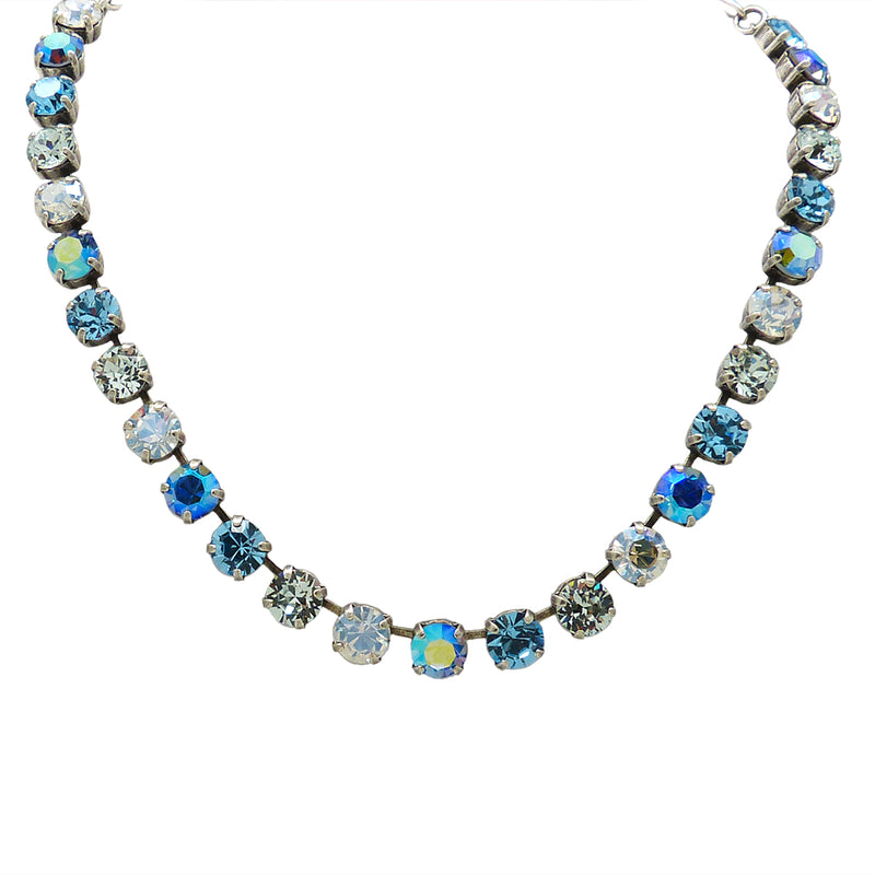 Mariana Handmade Silver Swarovski Crystal 3252 Necklace 141 Aqua AB Clear - ILoveThatGift