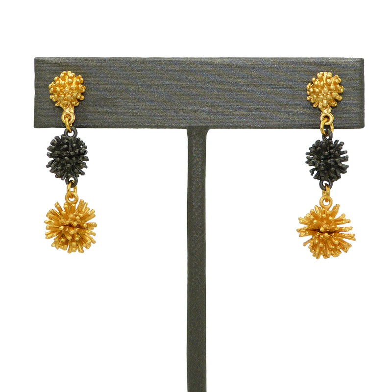 Gone to Seed Two Tone Triple Dangle by Michael Michaud Nature Silver Seasons 3277 - ILoveThatGift