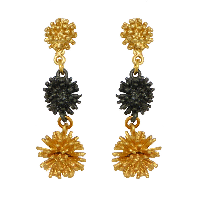 Gone to Seed Two Tone Triple Dangle by Michael Michaud Nature Silver Seasons 3277 - ILoveThatGift