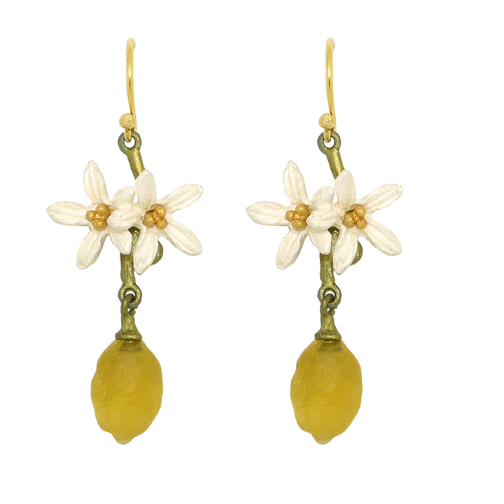 Lemon Drop Dangle Flower Wire Earrings Earrings by Michael Michaud 3318 - ILoveThatGift