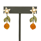Orange Blossom Pearl Flower Drop Earrings Earrings by Michael Michaud 3326 - ILoveThatGift