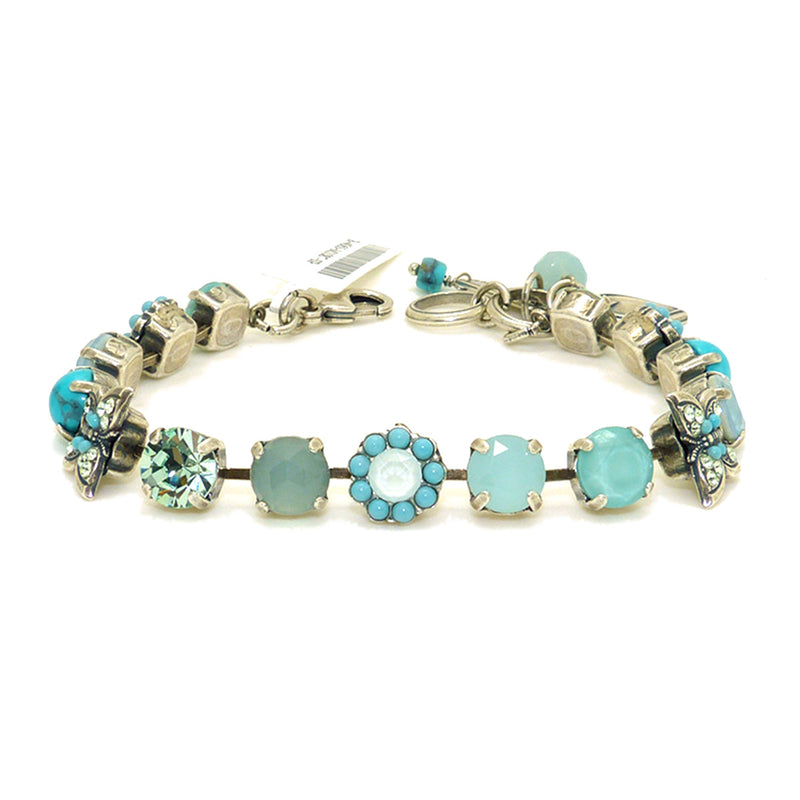 Mariana Handmade Swarovski Silver Bracelet 4063 M1087 Butterfly Flower Turquoise - ILoveThatGift