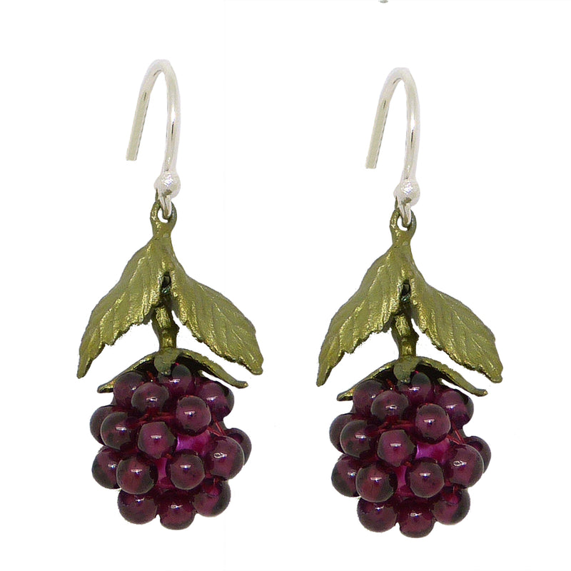 Raspberry Garnet Wire Drop Earrings by Michael Michaud 4088 - ILoveThatGift
