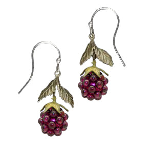 Raspberry Garnet Wire Drop Earrings by Michael Michaud 4088 - ILoveThatGift