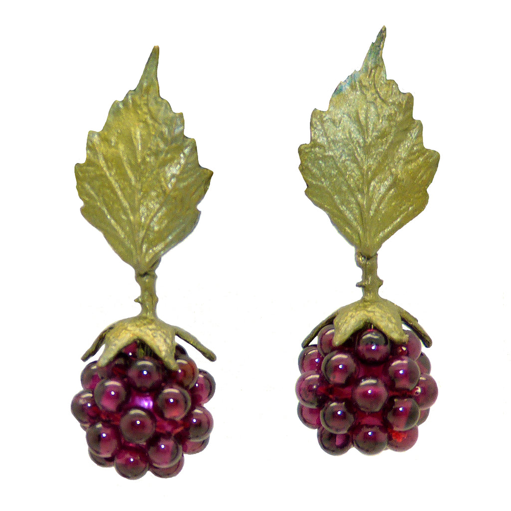 Raspberry Garnet Wire Drop Earrings by Michael Michaud 4088 - ILoveThatGift