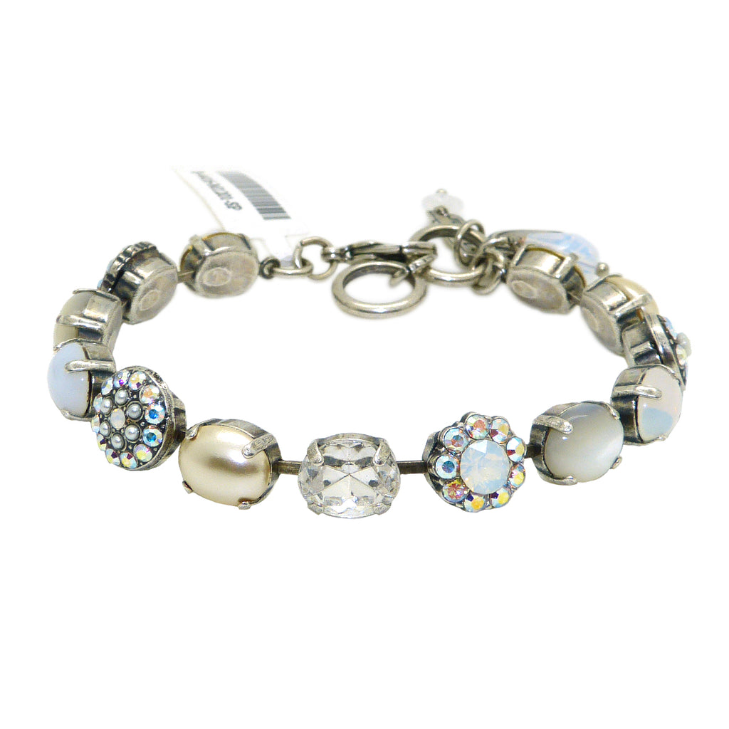 Mariana Handmade Swarovski Crystal 4416 Bracelet M1201Clear AB MOP Pearl - ILoveThatGift