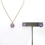 Anne Koplik Violet Elsie Princess Pendant Swarovski Crystal Necklace NK4718VIO - ILoveThatGift