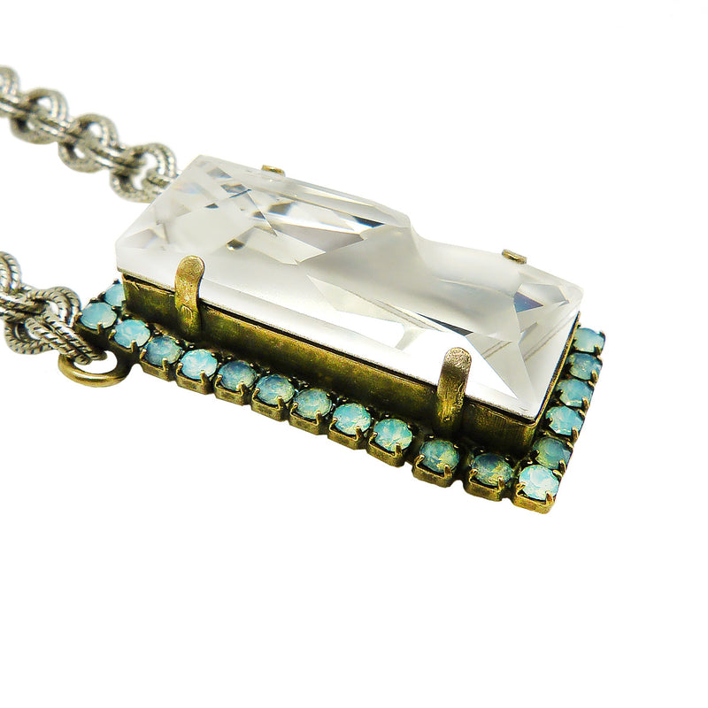 Dorata Handmade Swarovski Pendant Necklace Kaputt Jean Paul Gaultier Pacific Opal Mariana - ILoveThatGift