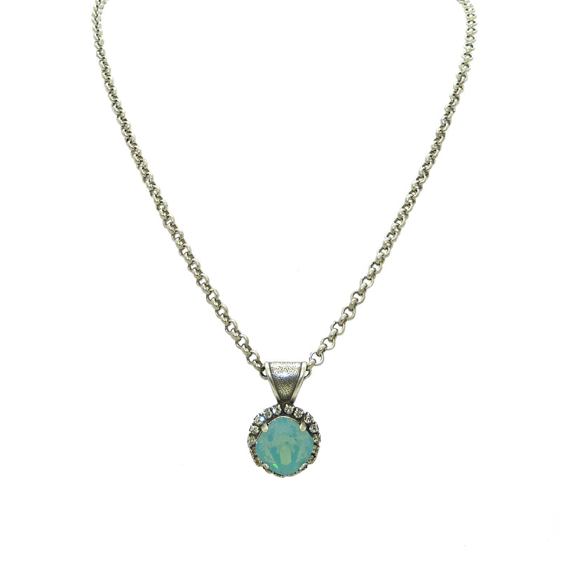 Dorata Handmade Swarovski Bail Pendant Necklace wear with Mariana Pacific Opal - ILoveThatGift