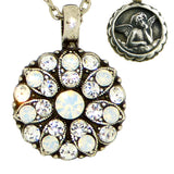 Mariana Guardian Angel Crystal Pendant Necklace 001234 White Opal Clear - ILoveThatGift