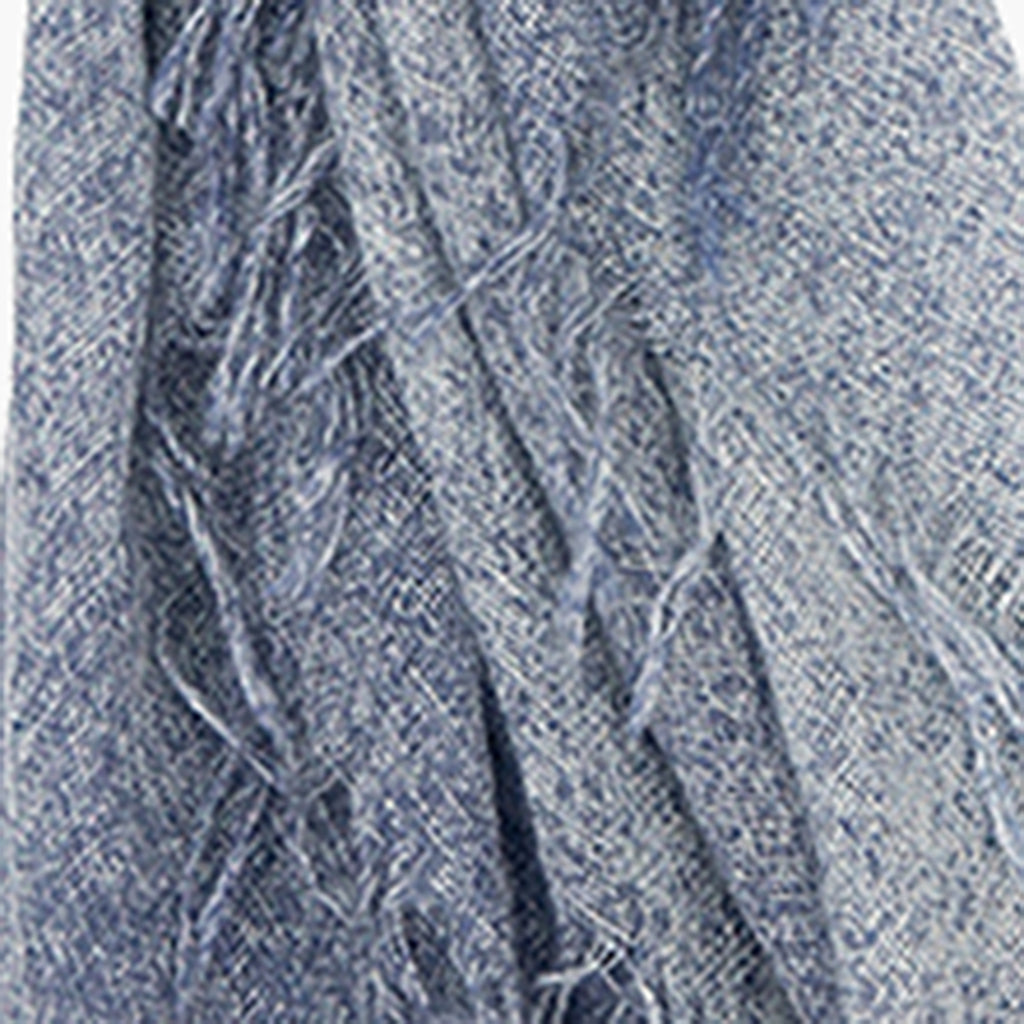 Chan Luu Scarf Soft Cashmere Silk Wrap Denim Stone Blue 549