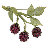 Raspberry Brooch Pin  by Michael Michaud Nature Silver Seasons 5554