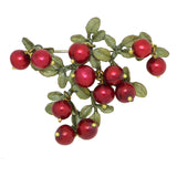 Cranberry Brooch Pin  by Michael Michaud Nature Silver Seasons  5669