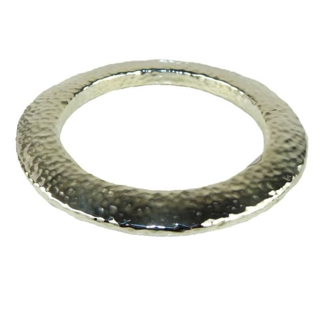 Simon Sebbag Flat Hammered Round Sterling Silver 925 Bracelet B1319 SS Bangle - ILoveThatGift