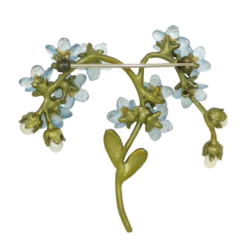 Forget Me Not Brooch Pin by Michael Michaud Nature Silver Seasons 5969 - ILoveThatGift