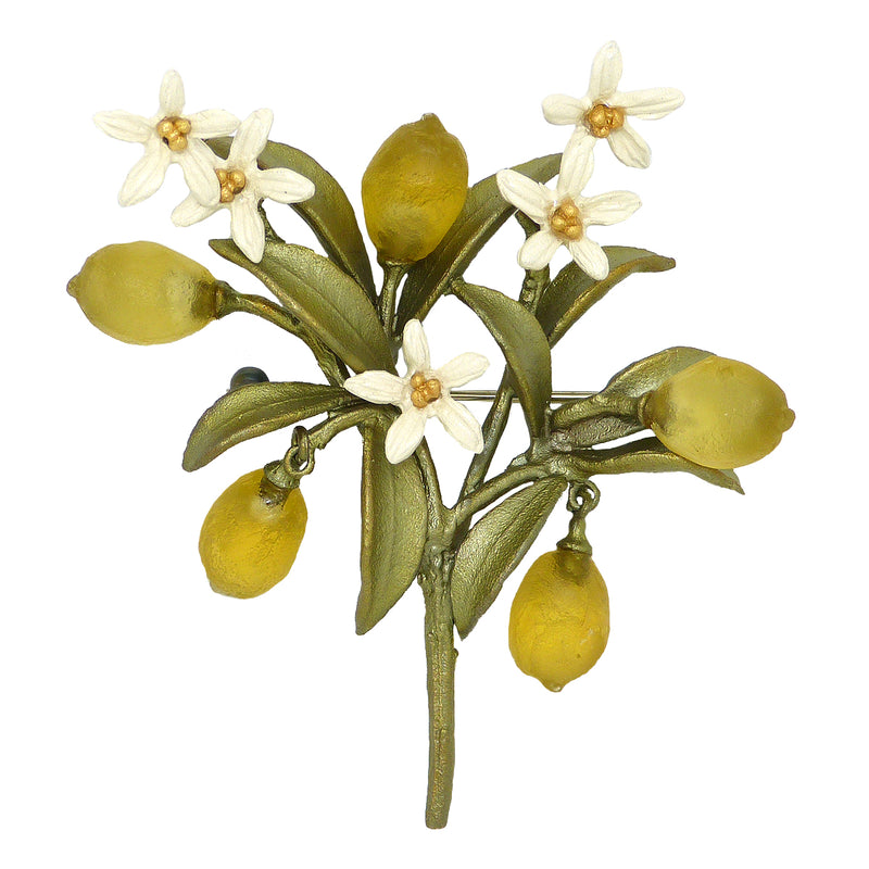 Lemon Drop Brooch Pin by Michael Michaud Nature Silver Seasons 5978 - ILoveThatGift