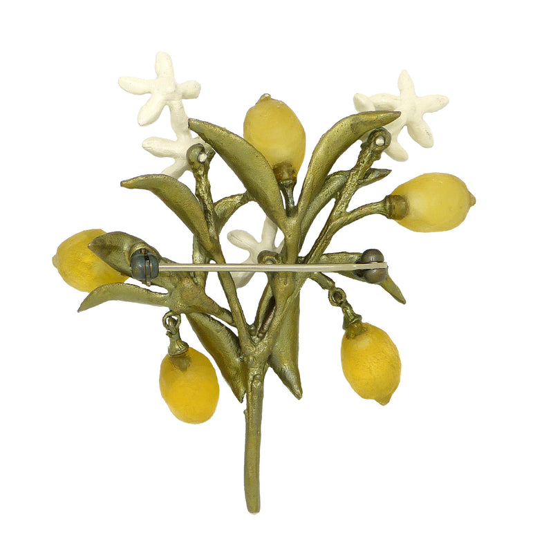 Lemon Drop Brooch Pin by Michael Michaud Nature Silver Seasons 5978 - ILoveThatGift