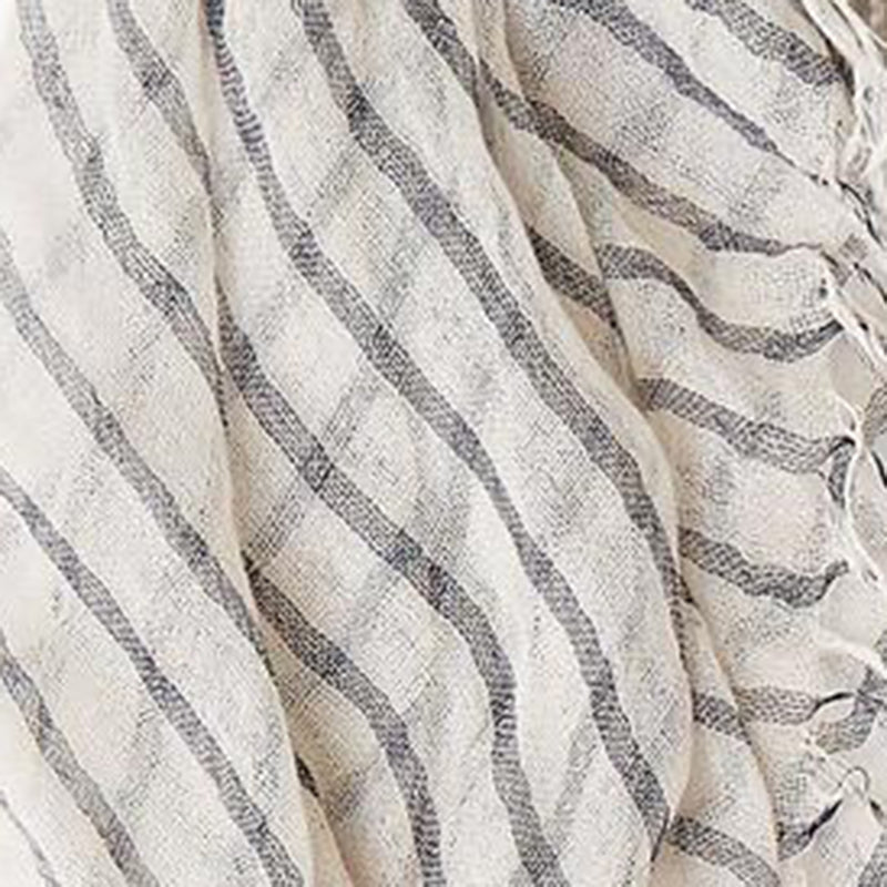 Chan Luu Scarf Soft Cashmere Silk Wrap Black White Plaid Jet Stream Duster Bag - ILoveThatGift