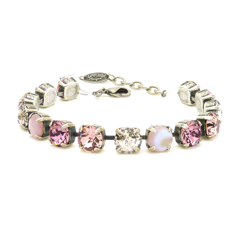 Dorata Handmade Pink Mother or Pearl Patina Bracelet wear with Mariana - ILoveThatGift