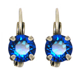 Dorata Handmade Bermuda Blue Swarovski Crystal  Drop Earrings wear with Mariana - ILoveThatGift