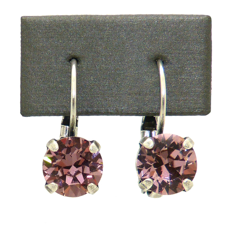 Dorata Handmade Bermuda Antique Pink Swarovski Crystal  Drop Earrings wear with Mariana - ILoveThatGift