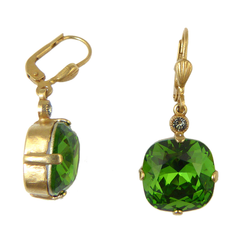 La Vie Parisienne Earrings Swarovski Crystal Popesco 6556G Fern - ILoveThatGift