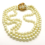 Kenneth Jay Lane 3 Row Pearl Necklace 6792HPW from Garden Party Collection - ILoveThatGift