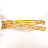 Petite Driftwood Bangles Bracelet Gold Patinaed Set of 4 by Michael Michaud - ILoveThatGift