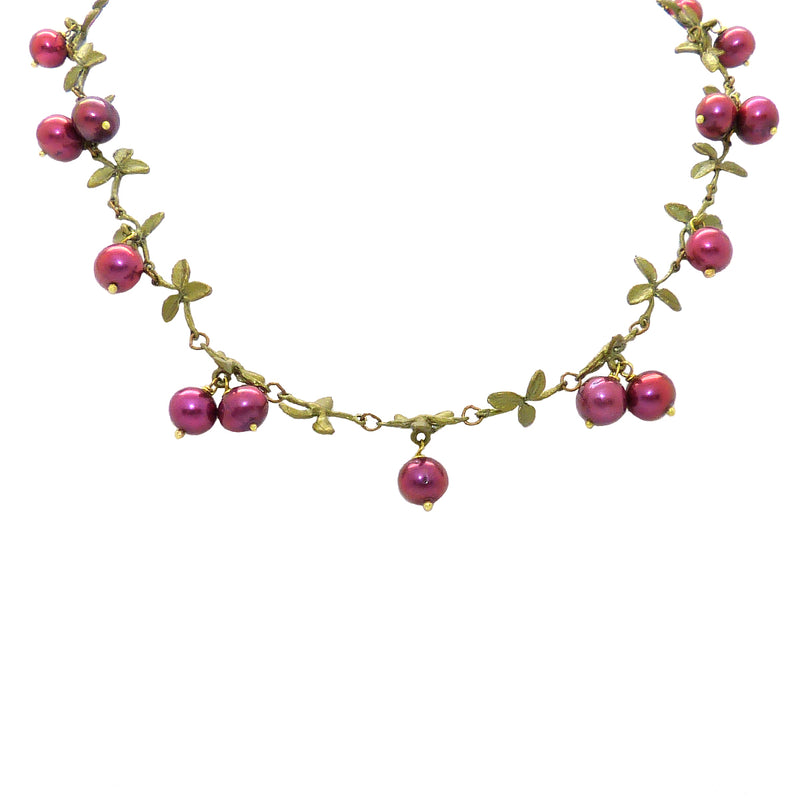 Cranberry Necklace by Michael Michaud Nature Silver Seasons 7785 - ILoveThatGift