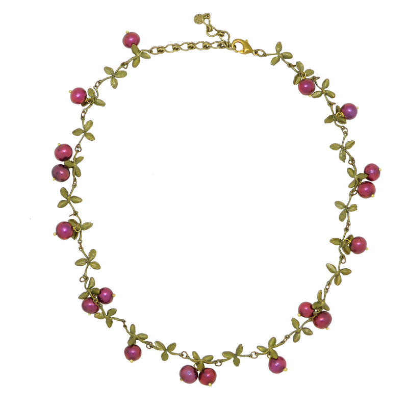 Cranberry Necklace by Michael Michaud Nature Silver Seasons 7785 - ILoveThatGift