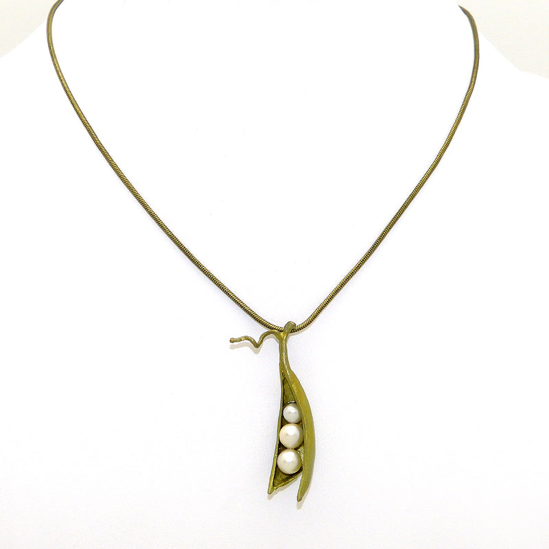 Peas in a Pod Green Michael Michaud Necklace Three 7875 - ILoveThatGift