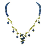 Blueberrires Beaded Necklace by Michael Michaud Nature Silver Seasons 7926 - ILoveThatGift