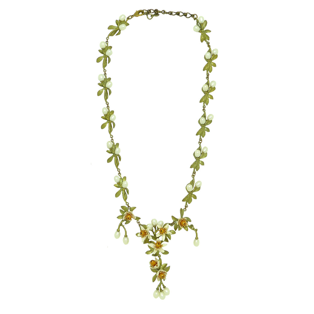 Orange Blossom Necklace with Pearls by Michael Michaud 8206 - ILoveThatGift