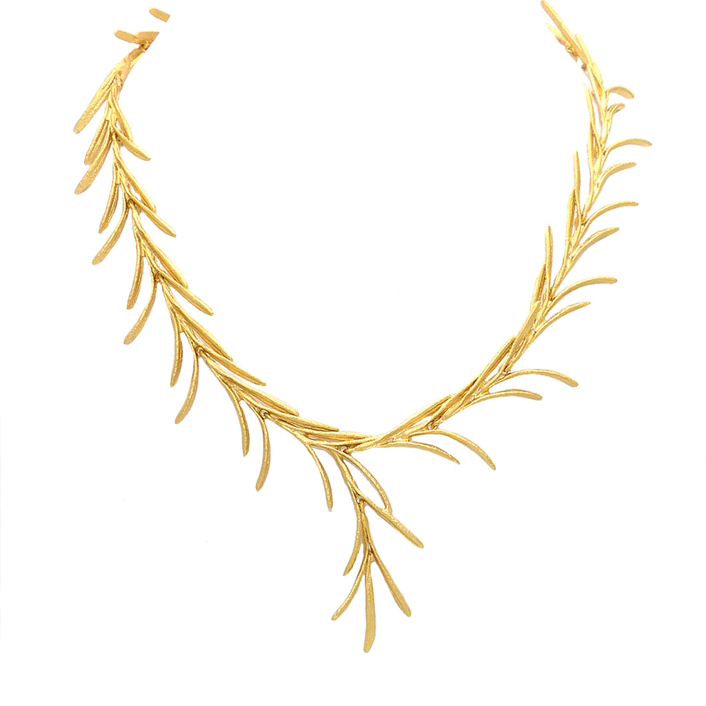 Rosemary Sprig Necklace Gold  by Michael Michaud 8325 Silver Seasons - ILoveThatGift