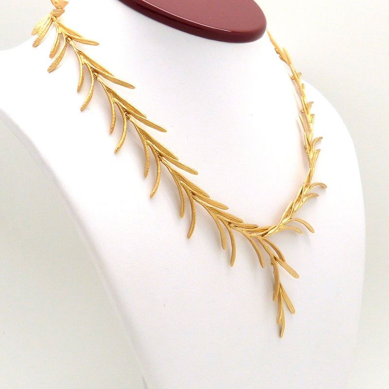 Rosemary Sprig Necklace Gold  by Michael Michaud 8325 Silver Seasons - ILoveThatGift